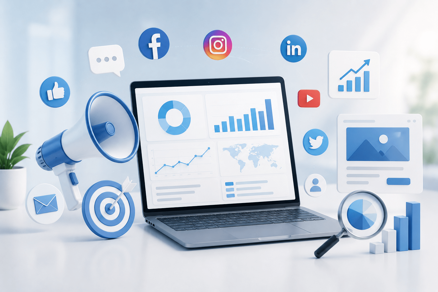 E-Marketing — SEO, AEO and social media