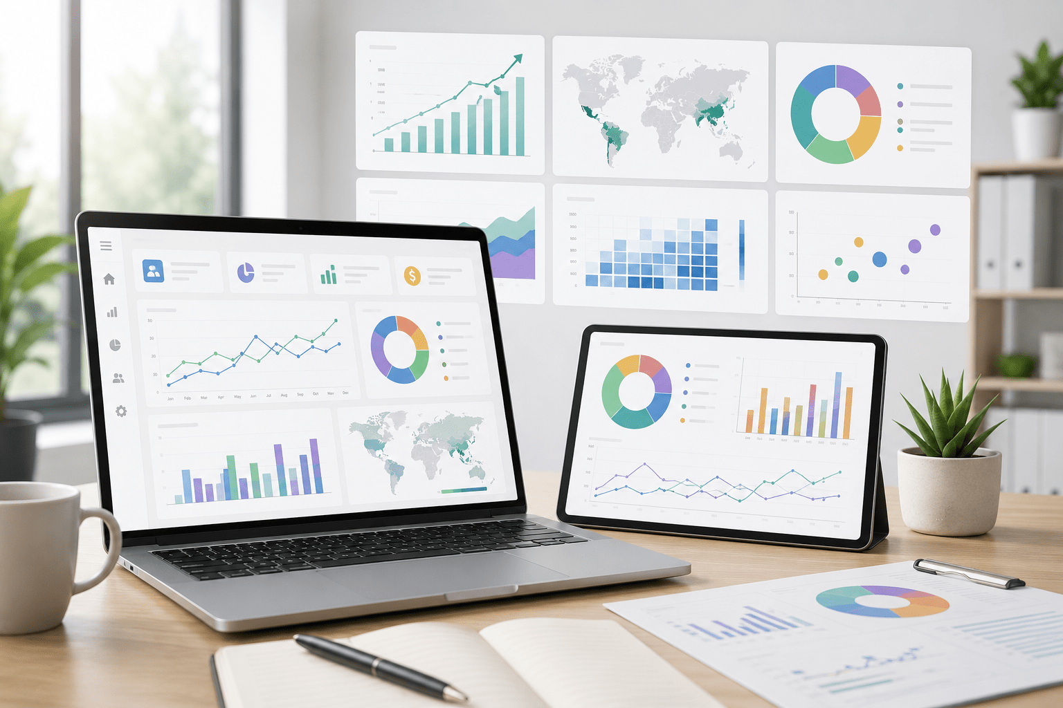 Business Intelligence — dashboards and data analytics
